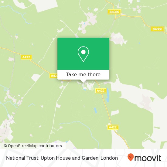 National Trust: Upton House and Garden map