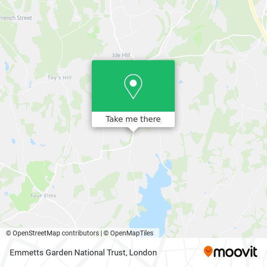 Emmetts Garden National Trust map