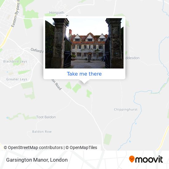 Garsington Manor map