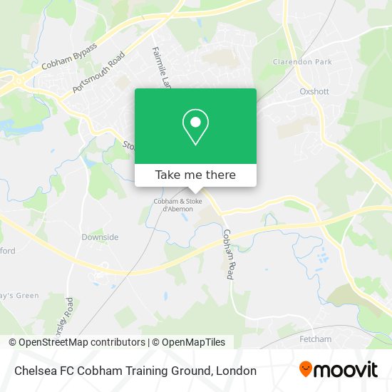 Chelsea FC Cobham Training Ground map