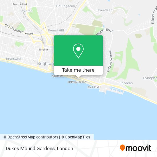 Dukes Mound Gardens map