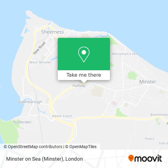 Minster on Sea map