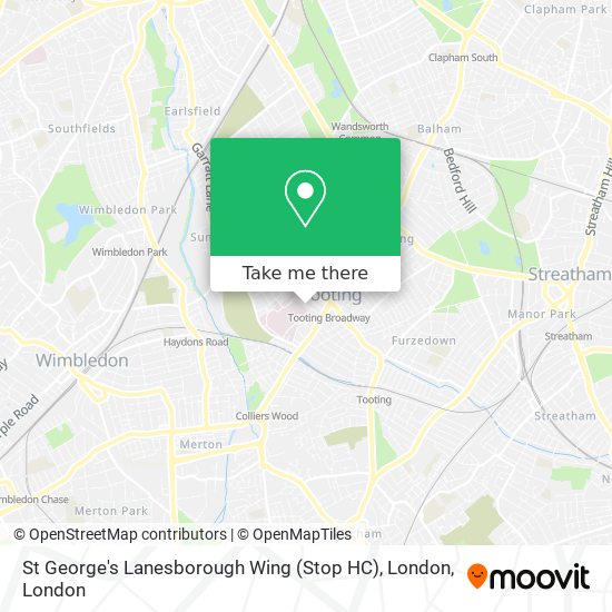 St George's Lanesborough Wing (Stop HC), London map