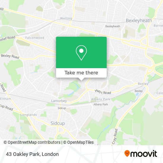 43 Oakley Park map