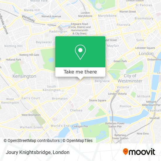 Joury Knightsbridge map