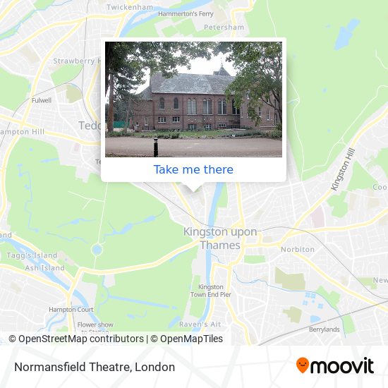 Normansfield Theatre map