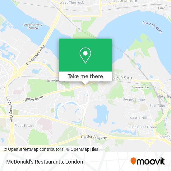 McDonald's Restaurants map
