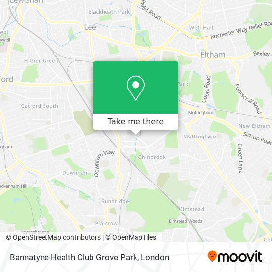 Bannatyne Health Club Grove Park map