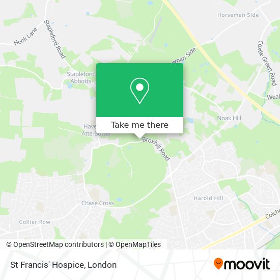 St Francis' Hospice map