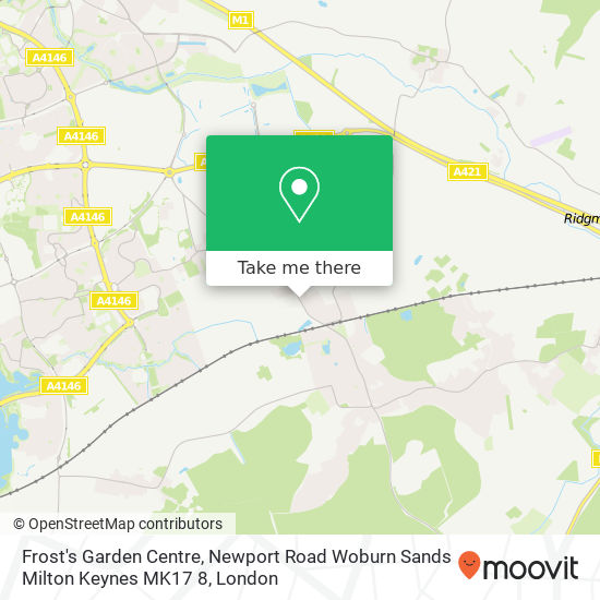 Frost's Garden Centre, Newport Road Woburn Sands Milton Keynes MK17 8 map