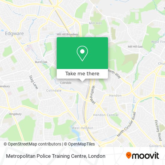 Metropolitan Police Training Centre map