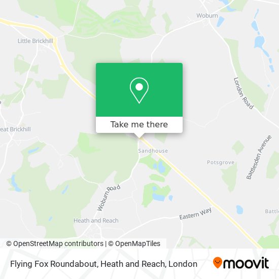 Flying Fox Roundabout, Heath and Reach map