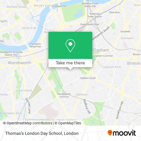 Thomas's London Day School map