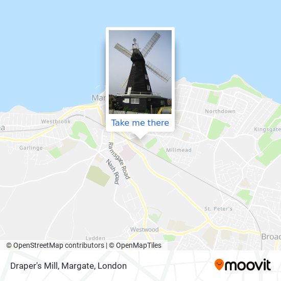 Draper's Mill, Margate map