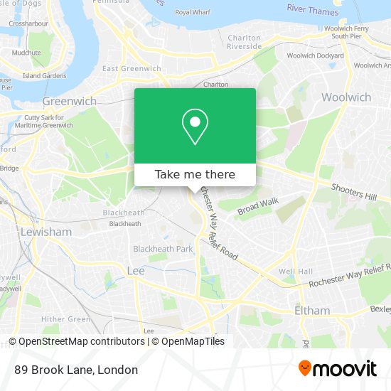 89 Brook Lane map