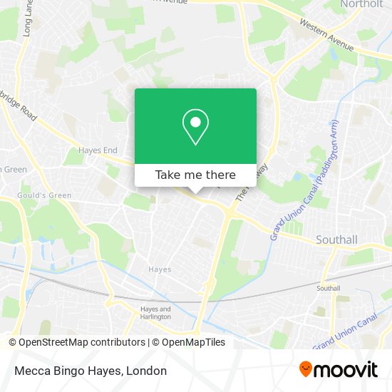 Mecca Bingo Hayes map