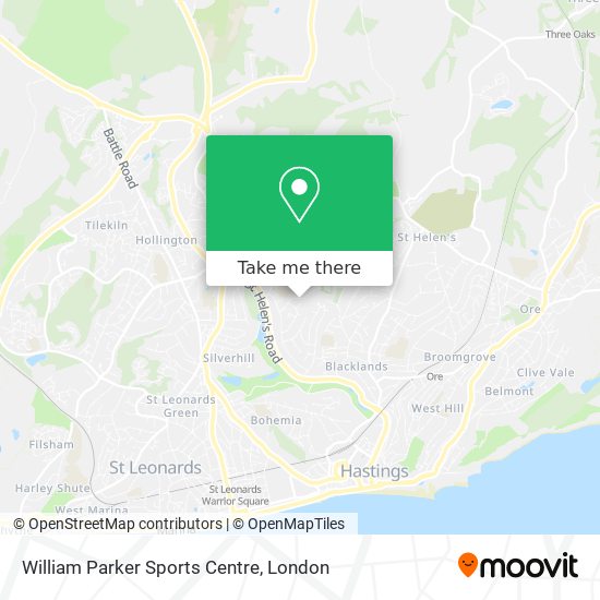 William Parker Sports Centre map