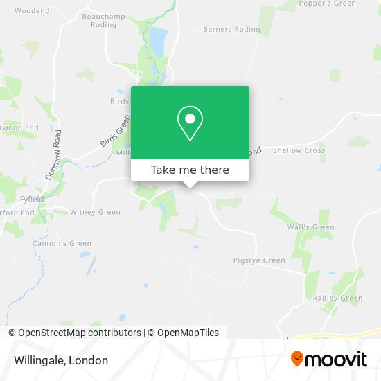 Willingale map