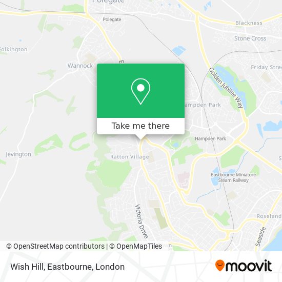 Wish Hill, Eastbourne map