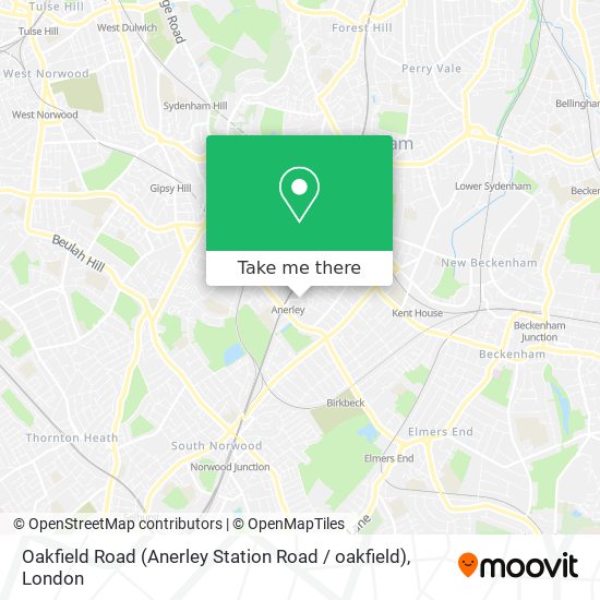 Oakfield Road (Anerley Station Road / oakfield) map