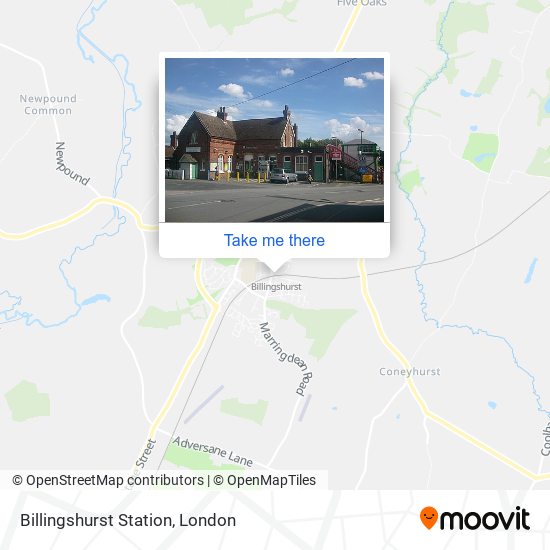 Billingshurst Station map
