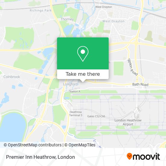 Premier Inn Heathrow map