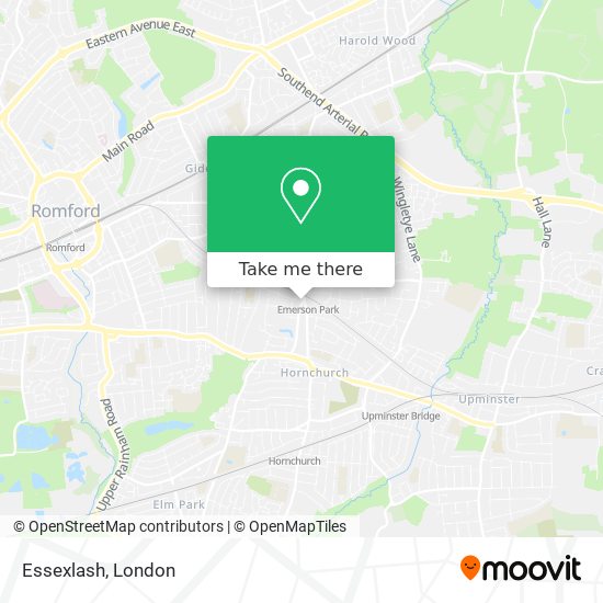 Essexlash map