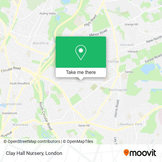 Clay Hall Nursery map