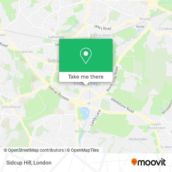 Sidcup Hill map