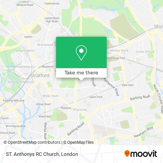 ST. Anthonys RC Church map