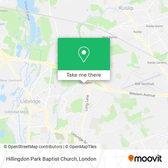 Hillingdon Park Baptist Church map