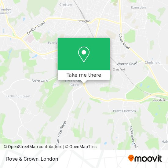 Rose & Crown map