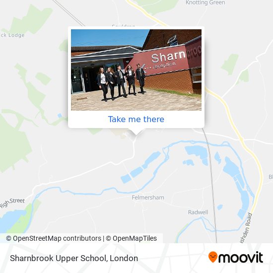Sharnbrook Upper School map