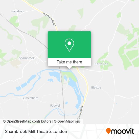 Sharnbrook Mill Theatre map