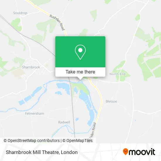 Sharnbrook Mill Theatre map