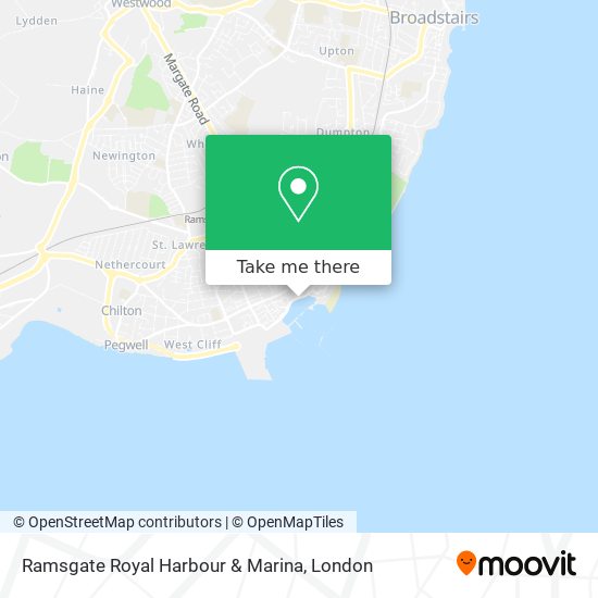 Ramsgate Royal Harbour & Marina map