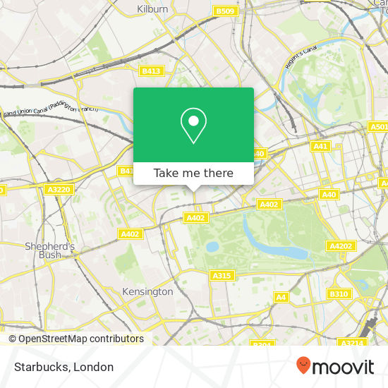 Starbucks, Queensway W2 London W2 6 map