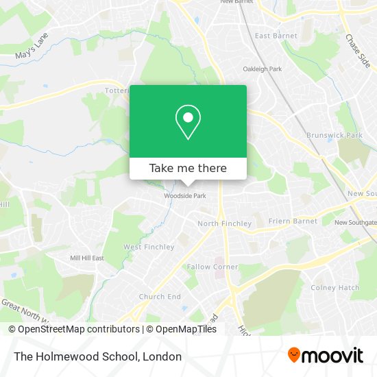 The Holmewood School map