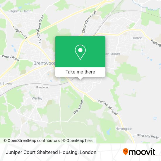 Juniper Court Sheltered Housing map