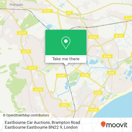 Eastbourne Car Auctions, Brampton Road Eastbourne Eastbourne BN22 9 map