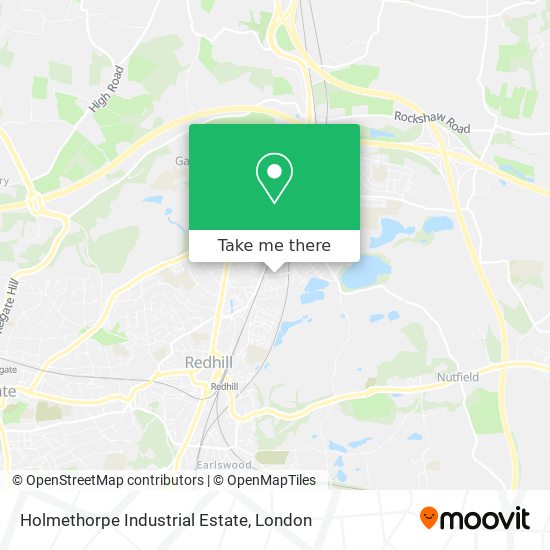 Holmethorpe Industrial Estate map