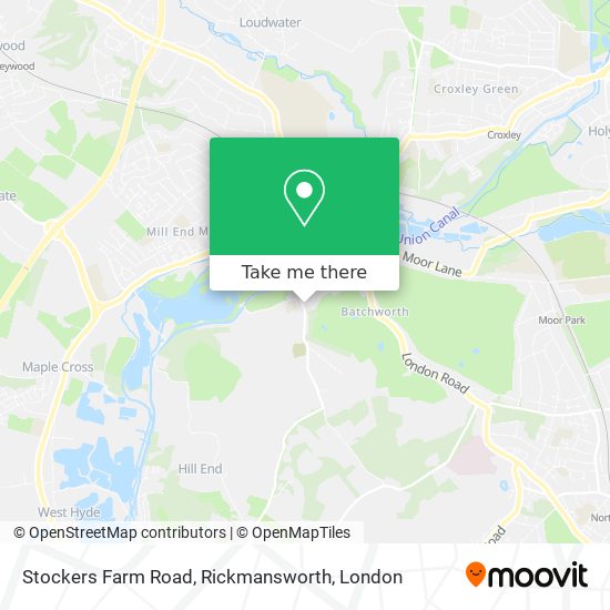 Stockers Farm Road, Rickmansworth map