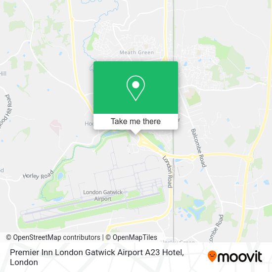 How to get to Premier Inn London Gatwick Airport A23 Hotel in Crawley