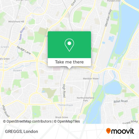 GREGGS map