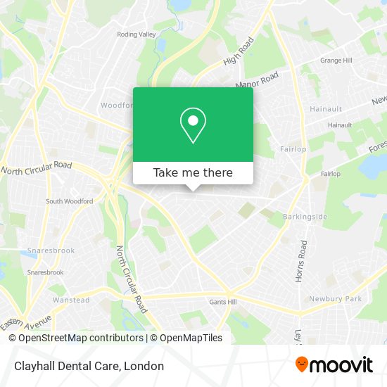 Clayhall Dental Care map