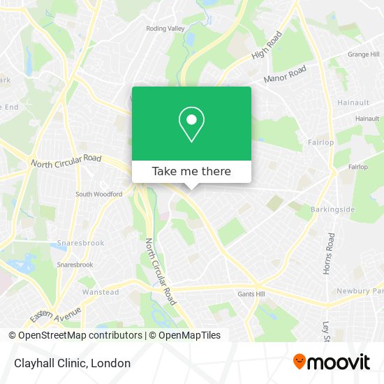 Clayhall Clinic map