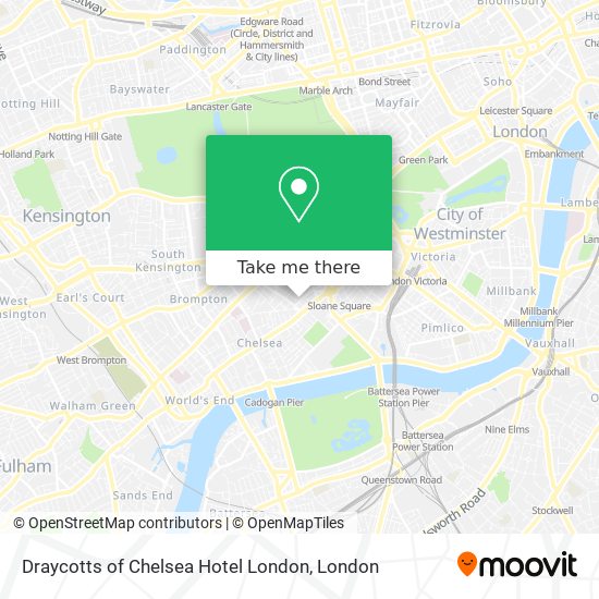 Draycotts of Chelsea Hotel London map