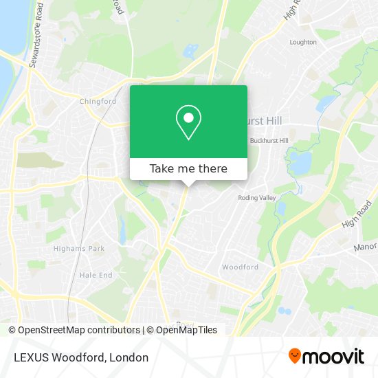 LEXUS Woodford map