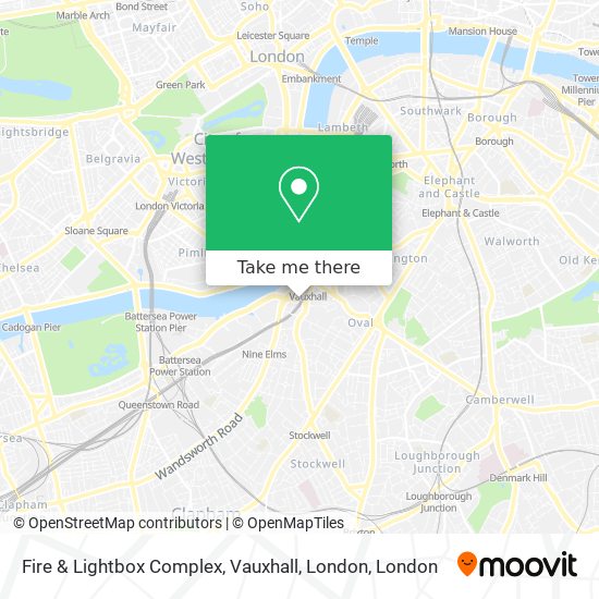 Fire & Lightbox Complex, Vauxhall, London map