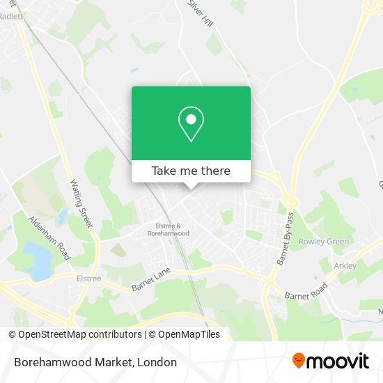 Borehamwood Market map